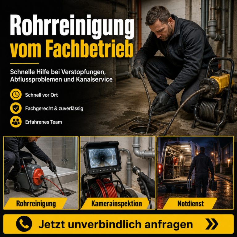 Rohrreinigung vom Fachbetrieb